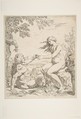 Adam and Eve, Simone Cantarini (Italian, Pesaro 1612–1648 Verona), Etching