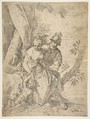 Mars, Venus and Cupid, Simone Cantarini  Italian, Etching