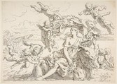 Rape of Europa, Simone Cantarini  Italian, Etching and drypoint