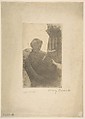 Lydia Reading, Turned Toward Right, Mary Cassatt (American, Pittsburgh, Pennsylvania 1844–1926 Le Mesnil-Théribus, Oise), Soft-ground etching and aquatint; second state of two
