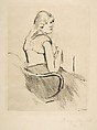 En Déshabillé, Mary Cassatt (American, Pittsburgh, Pennsylvania 1844–1926 Le Mesnil-Théribus, Oise), Drypoint; only state