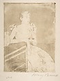 After-dinner Coffee, Mary Cassatt (American, Pittsburgh, Pennsylvania 1844–1926 Le Mesnil-Théribus, Oise), Soft-ground etching; third state of three