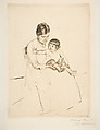 The Stocking, Mary Cassatt (American, Pittsburgh, Pennsylvania 1844–1926 Le Mesnil-Théribus, Oise), Drypoint; fifth state of six