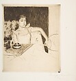 Tea, Mary Cassatt (American, Pittsburgh, Pennsylvania 1844–1926 Le Mesnil-Théribus, Oise), Drypoint; fifth state of five