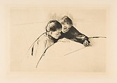 The Map, Mary Cassatt  American, Drypoint; second state of three