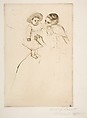 Hélène of Septeuil, Mary Cassatt American, Drypoint; third state of five