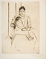 Repose, Mary Cassatt (American, Pittsburgh, Pennsylvania 1844–1926 Le Mesnil-Théribus, Oise), Drypoint; fifth state of five