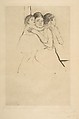 Mother Berthe Holding Her Child, Mary Cassatt (American, Pittsburgh, Pennsylvania 1844–1926 Le Mesnil-Théribus, Oise), Drypoint; second state of two