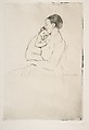 Quietude, Mary Cassatt American, Drypoint; third state