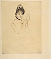 The Bonnet, Mary Cassatt (American, Pittsburgh, Pennsylvania 1844–1926 Le Mesnil-Théribus, Oise), Drypoint; third state of three