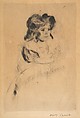 Margot Resting Arms on Back of Armchair, Mary Cassatt American, Drypoint; second state of two, restrike