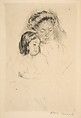 The Picture Book, Mary Cassatt American, Drypoint; second state of two, restrike