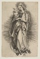 The Virgin on the Crescent (copy), Albrecht Dürer German, Engraving