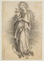 The Virgin on the Crescent, Albrecht Dürer German, Engraving