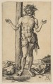 Man of Sorrows with Arms Outstretched, Albrecht Dürer German, Engraving