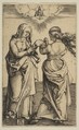 The Virgin and Child with the Infant Christ and Saint Anne, Albrecht Dürer German, Engraving