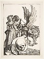 Coat of Arms with a Skull, Albrecht Dürer German, Engraving