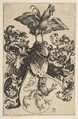 Coat of Arms with a Lion and a Cock, Albrecht Dürer German, Engraving