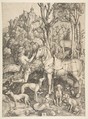 Saint Eustace, Albrecht Dürer German, Engraving