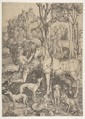 Saint Eustace, Albrecht Dürer German, Engraving
