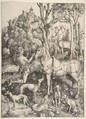 Saint Eustace, Albrecht Dürer German, Engraving