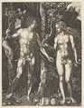 Adam and Eve, Albrecht Dürer  German, Engraving