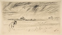 The Storm, James McNeill Whistler (American, Lowell, Massachusetts 1834–1903 London), Drypoint; third state of three, from the cancelled plate as published in 1879 by the
Fine Art Society (Glasgow); printed in black ink on ivory laid paper