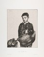 The Urchin, Edouard Manet (French, Paris 1832–1883 Paris), Lithograph on violet-toned chine collé, second state of two