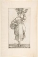 Hortulana, from Hortulanae series, Jacques Bellange (French, Bassigny (?) ca. 1575–1616 Nancy), Etching and engraving with drypoint