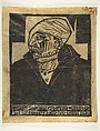 Wounded Sailor (Verwundeter Matrose), Erich Heckel (German, Döbeln 1883–1970 Radolfzell), Woodcut printed on parchment