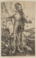 Saint George Standing, Albrecht Dürer German, Engraving