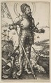 Saint George Standing, Albrecht Dürer German, Engraving