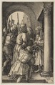 Christ before Pilate, from "The Passion", Albrecht Dürer  German, Engraving