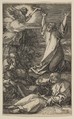 Christ on the Mount of Olives, from "The Passion", Albrecht Dürer  German, Engraving