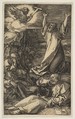 Christ on the Mount of Olives, from "The Passion", Albrecht Dürer  German, Engraving