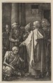 Saint Peter and Saint John at the Gate of the Temple, from "The Passion", Albrecht Dürer German, Engraving