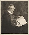 Portrait of Lieven Willemsz van Coppenol, Writing Master (the larger plate), Rembrandt (Rembrandt van Rijn)  Dutch, Etching and drypoint; fourth state
