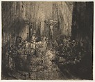Christ Crucified between the Two Thieves:  The Three Crosses, Rembrandt (Rembrandt van Rijn) (Dutch, Leiden 1606–1669 Amsterdam), Drypoint