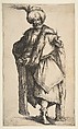 Caspar, from "Three Magi", Jacques Bellange  French, Etching