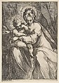 Madonna with a Rose, Jacques Bellange (French, Bassigny (?) ca. 1575–1616 Nancy), Etching