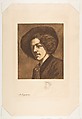 Whistler's "Portrait of Himself", Henri-Charles Guérard (French, Paris 1846–1897 Paris), Roulette, aquatint and etching printed in brown ink; sixth state of seven