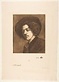 Whistler's "Portrait of Himself", Henri-Charles Guérard (French, Paris 1846–1897 Paris), Roulette, aquatint and etching printed in brown ink; seventh state of seven