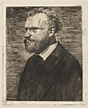 Édouard Manet, Bust-Length Portrait, Edgar Degas French, Etching, drypoint, and aquatint; third state of four