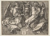 Sudarium Held by Two Angels, Albrecht Dürer German, Engraving