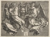 The Sudarium Carried by Two Angels, copy, Albrecht Dürer German, Engraving