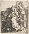 The Holy Family, Albrecht Dürer (German, Nuremberg 1471–1528 Nuremberg), Drypoint