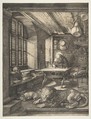 Saint Jerome in His Study, Albrecht Dürer German, Engraving