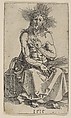 The Man of Sorrows, Albrecht Dürer (German, Nuremberg 1471–1528 Nuremberg), Etching on iron; first state of three