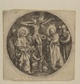 The Crucifixion (Round), Anonymous, German, 16th century  German, Engraving