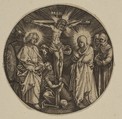 The Crucifixion (Round), Anonymous, German, 16th century  German, Engraving